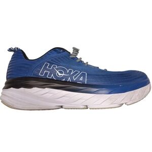 Hoka One One Bondi 6 Blue Black Running Shoes Mens Size 10 1019269 GBAN